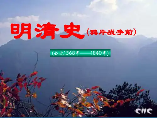 中国古代史4(明清史)