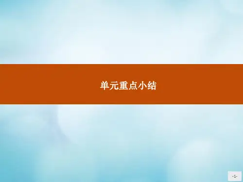 2019_2020学年高中英语Unit5Themeparks单元重点小结课件新人教版必修4