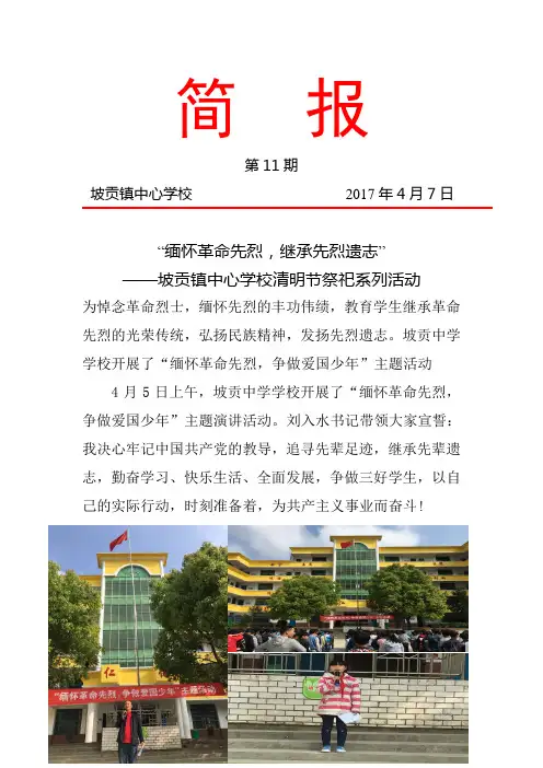 清明节祭祀扫墓活动简报