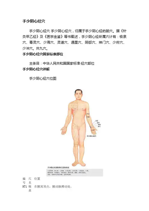手少阴心经穴