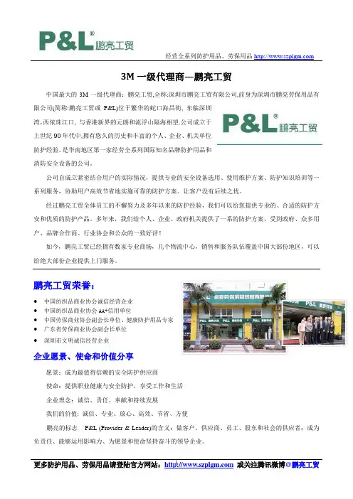 3M一级代理商—鹏亮工贸
