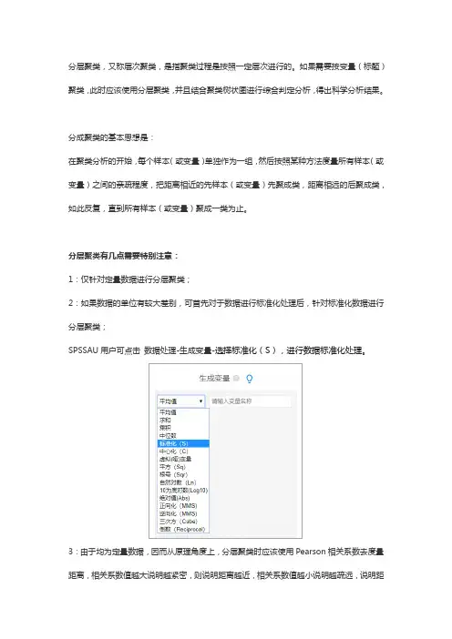 SPSS分层聚类操作指南