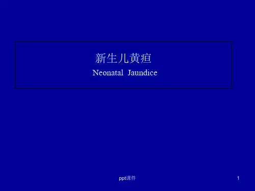 新生儿黄疸的诊断和鉴别诊断  ppt课件