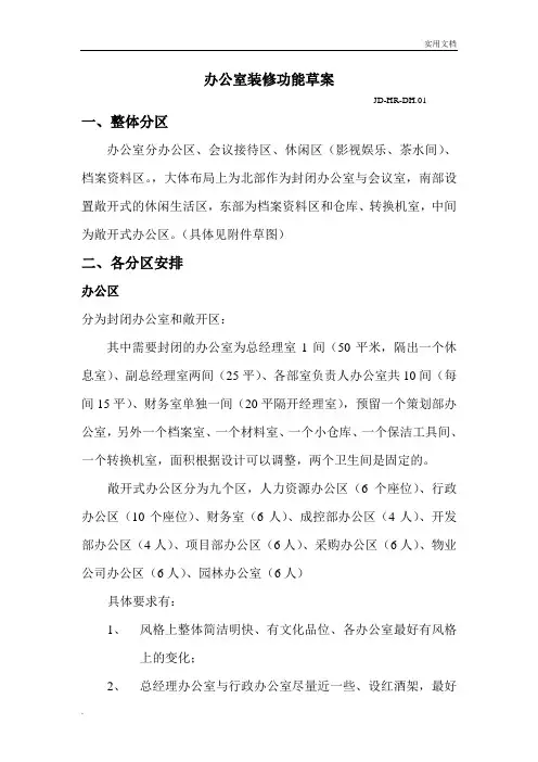 办公室装修方案