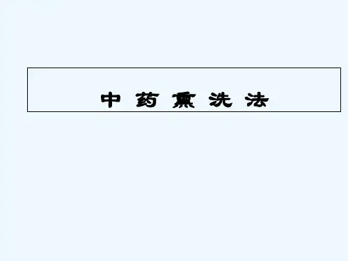 中药熏洗法 PPT