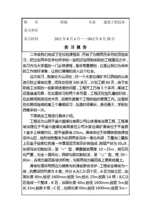 实习报告
