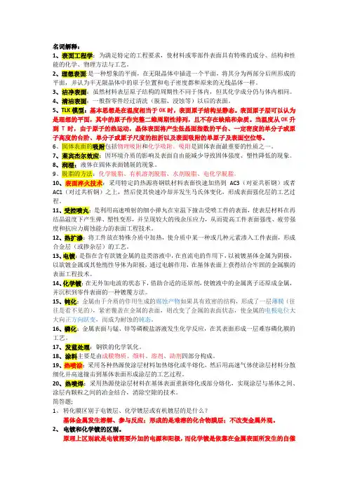 表面工程学