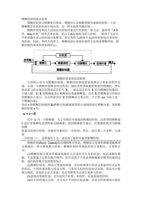 模糊控制基本原理