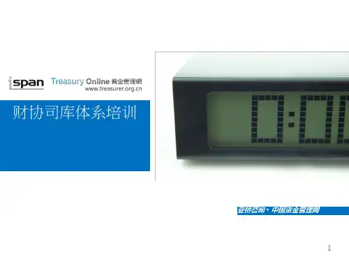 司库体系培训介绍ppt课件