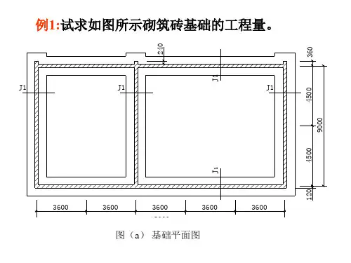 砌筑工程工程量计算案例演示
