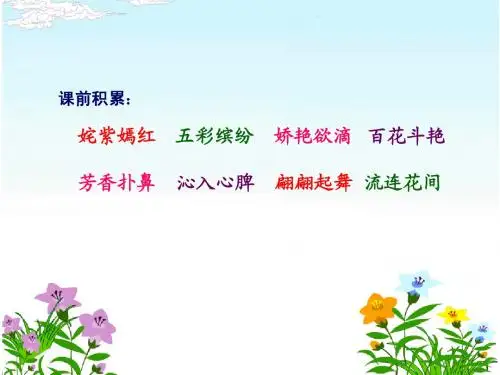 四年级上苏教版《一路花香》ppt课件1