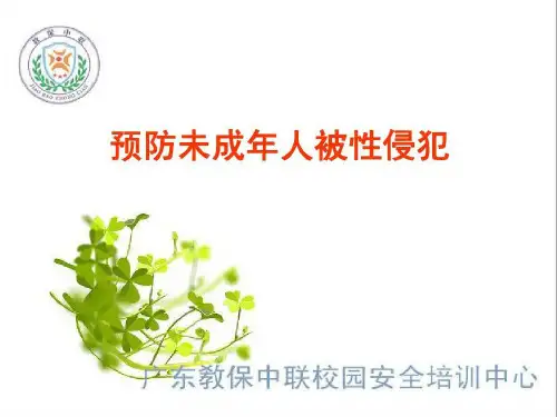 预防未成年人性侵犯共34页