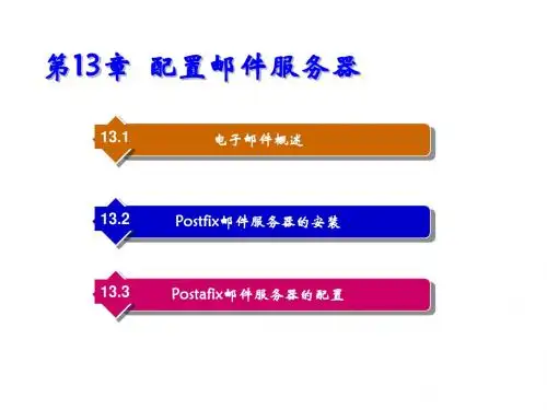 Linux系统及网络管理第13章  配置邮件服务器