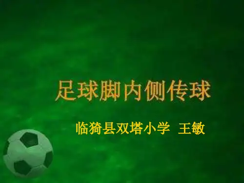 足球脚内侧传球ppt