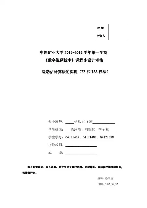 数字视频设计报告