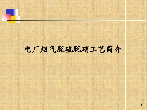 火力发电厂脱硫脱硝工艺PPT课件