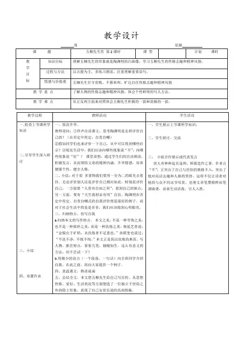 五柳先生传 2