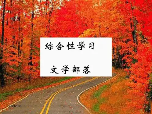 七年级语文上册 第六单元 综合性学习 文学部落课件