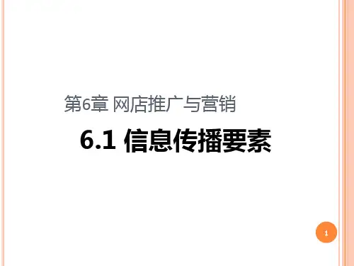 网店推广与营销PPT课件
