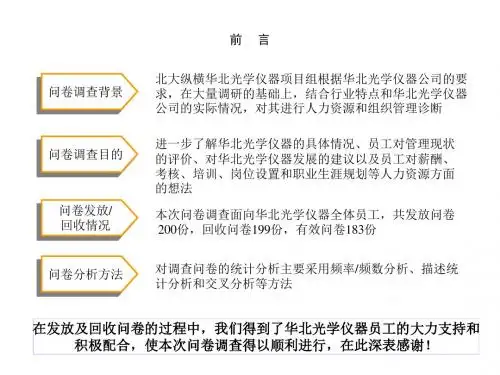 调查问卷分析报告