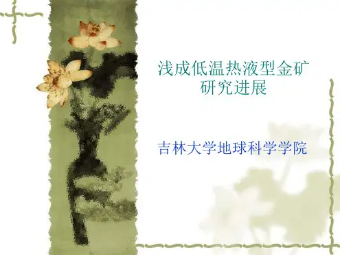 完整版浅成低温热液型金矿