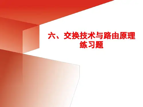 交换技术与路由原理练习题