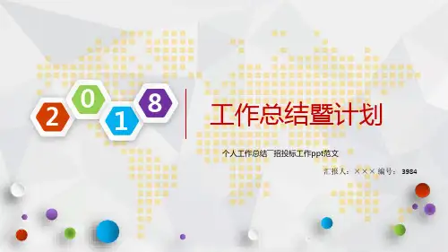 个人工作总结――招投标工作ppt范文