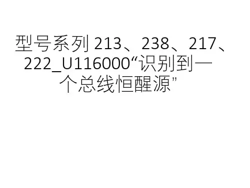 奔驰案例分享_型号系列 213、238、217、222_U116000“识别到一个总线恒醒源”