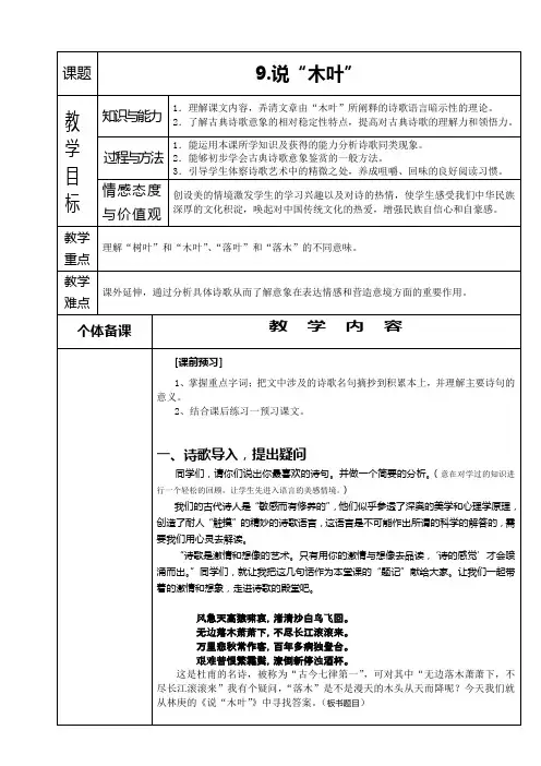说木叶 2