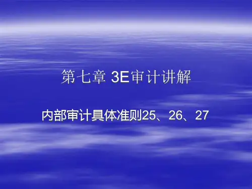 第七章内部审计具体准则第2525-27号讲解