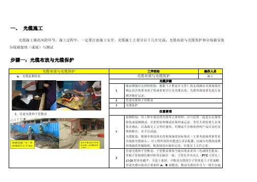 光缆作业指导书