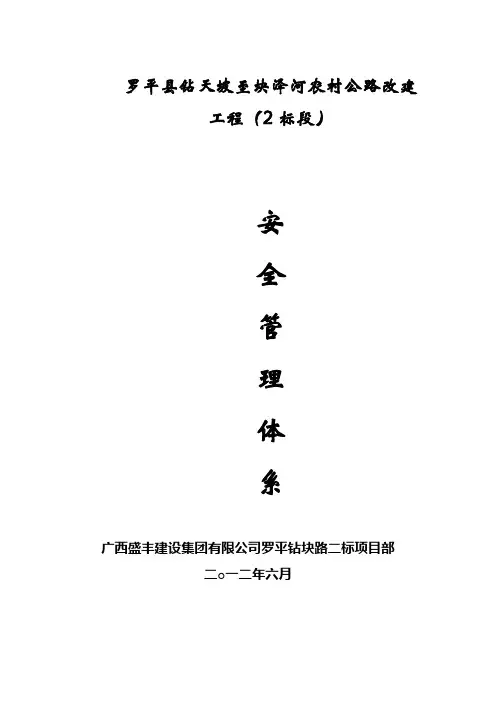 安全目标和安全保证措施