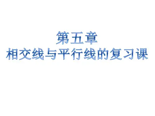 相交线和平行线章末复习  (共23张PPT)—初中数学课件PPT