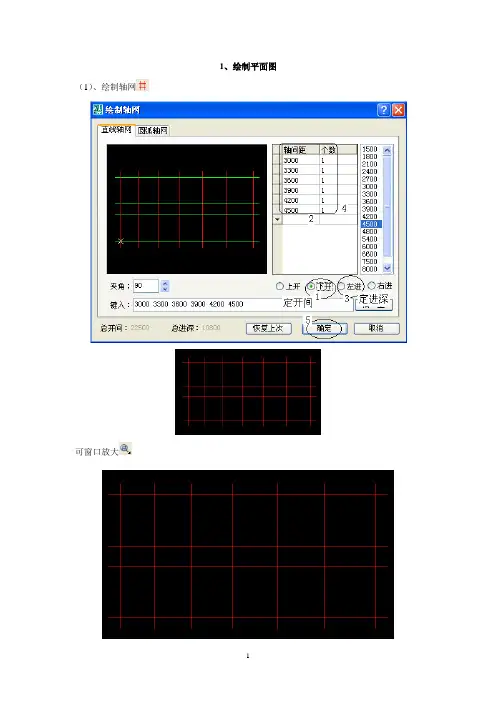 天正建筑绘制施工图提纲