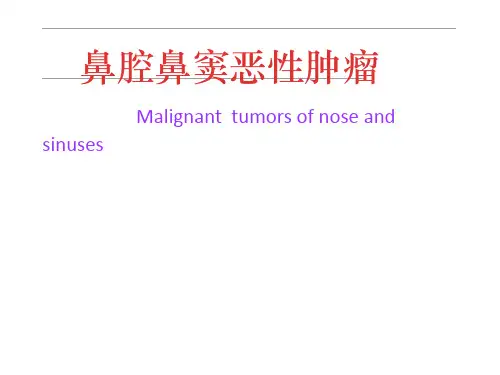 鼻腔鼻窦恶性肿瘤课件