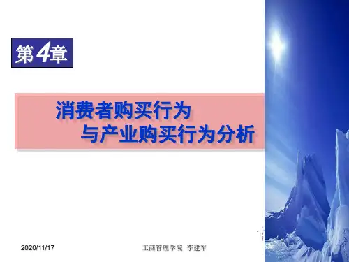 消费者购买行为与产业购买行为分析.pptx