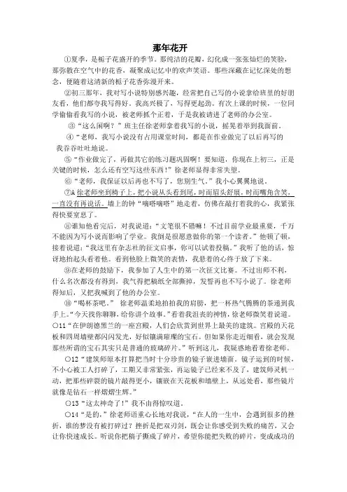 阅读理解专题