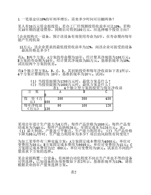 技术经济学
