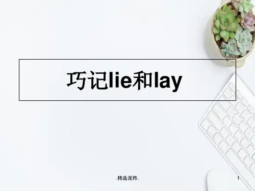 lay和lie的区别.ppt
