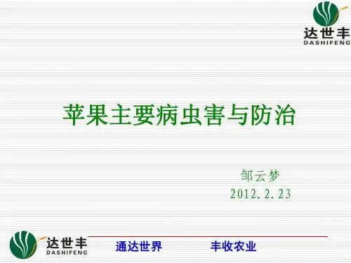 苹果的病虫害与防治