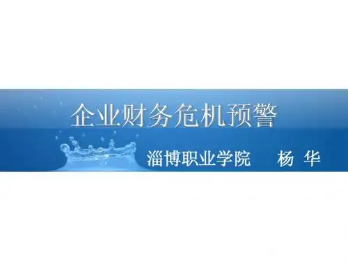 企业财务危机预警2