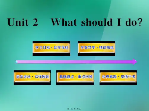 八年级英语下册 Unit 2 What should I do新课标同步配套课件 人教新目标版