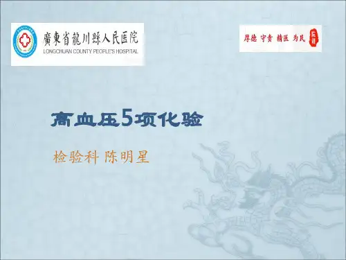 高血压5项化验