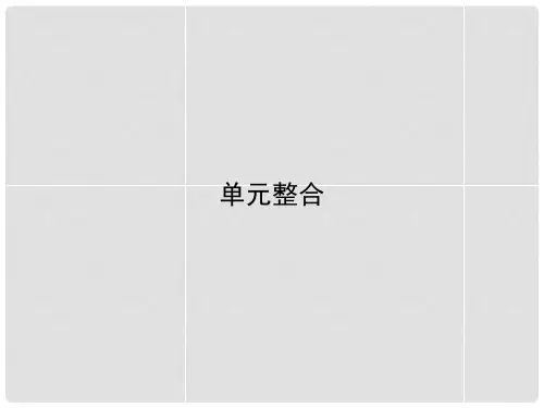 高中政治 第二单元 为人民服务的政府单元整合课件 新