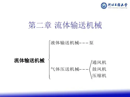 化工原理第二章 流体输送机械
