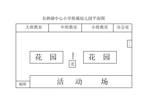 谷熟镇中心小学附属幼儿园平面图