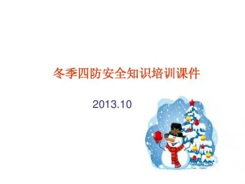 冬季四防安全知识培训课件(2013版)