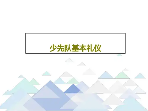 少先队基本礼仪共28页文档
