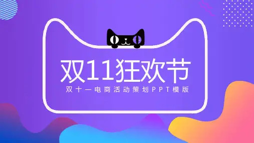 2020年双十二电商活动策划PPT模板