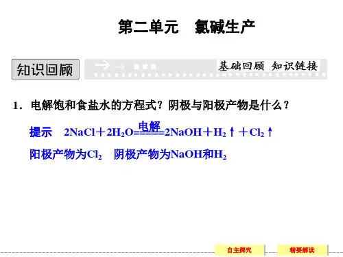 (苏教版化学选修2)2.2《氯碱生产》ppt课件(33页)